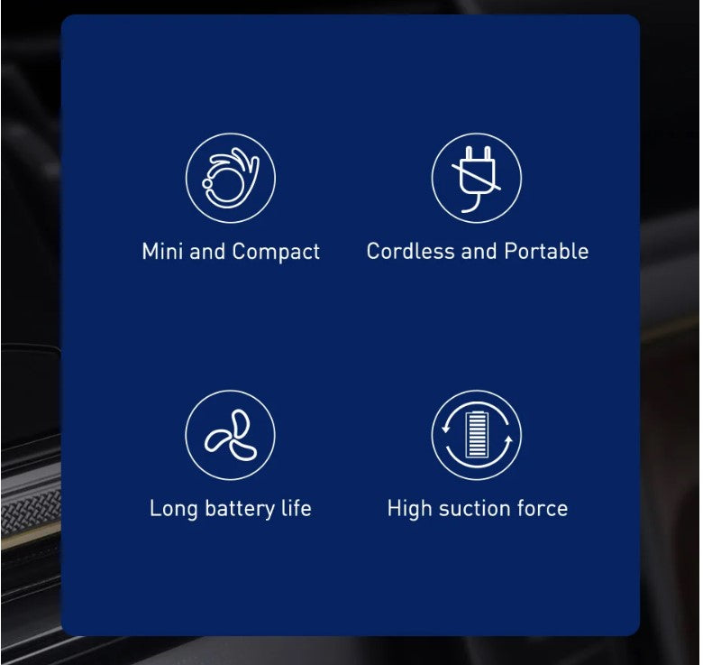 Baseus A1 Car Vacuum Cleaner 4000Pa Wireless Vacuum For Car Home Cleaning - Black_2