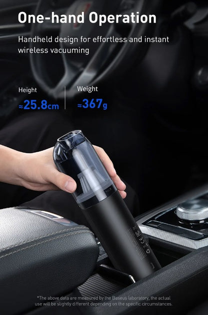 Baseus A1 Car Vacuum Cleaner 4000Pa Wireless Vacuum For Car Home Cleaning - Black_3
