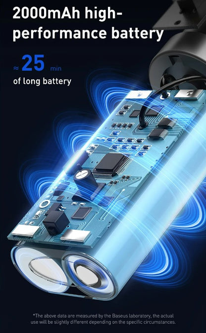 Baseus A1 Car Vacuum Cleaner 4000Pa Wireless Vacuum For Car Home Cleaning - Black_6