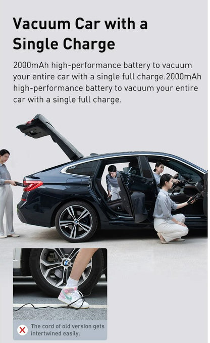 Baseus A1 Car Vacuum Cleaner 4000Pa Wireless Vacuum For Car Home Cleaning - Black_7