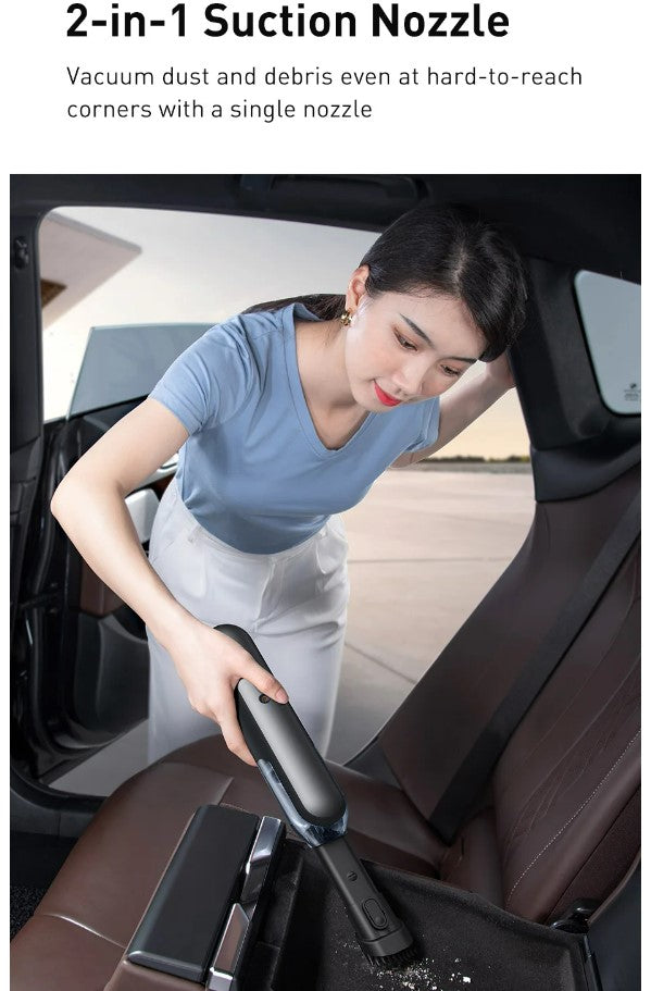 Baseus A1 Car Vacuum Cleaner 4000Pa Wireless Vacuum For Car Home Cleaning - Black_8