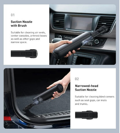 Baseus A1 Car Vacuum Cleaner 4000Pa Wireless Vacuum For Car Home Cleaning - Black_9