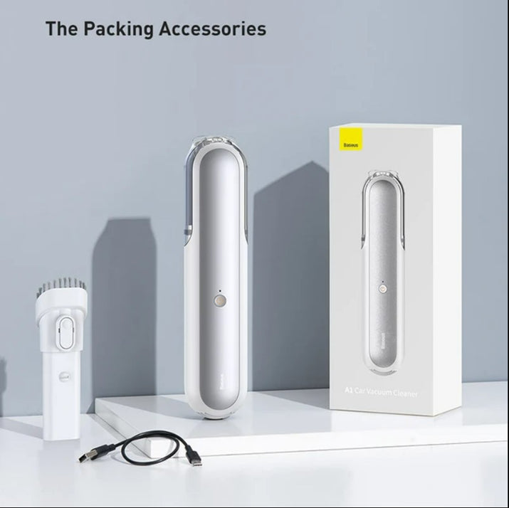 Baseus A1 Car Vacuum Cleaner 4000Pa Wireless Vacuum For Car Home Cleaning - White_0